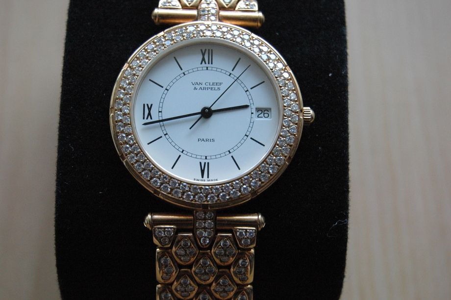 ★ヴァンクリーフ＆アペール ★ メンズ 純正ダイヤベゼル＆ダイアベルト Ｋ１８ＹＧ VAN CLEEF&ARPELS（3850000）