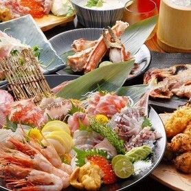 刺身３種盛り・鰆の菜種焼き　おすすめコース　4,000円 全8品 2H飲み放題付