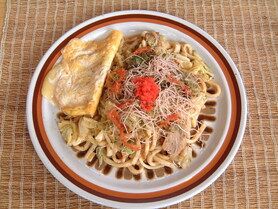 ちょっと辛めの焼うどん