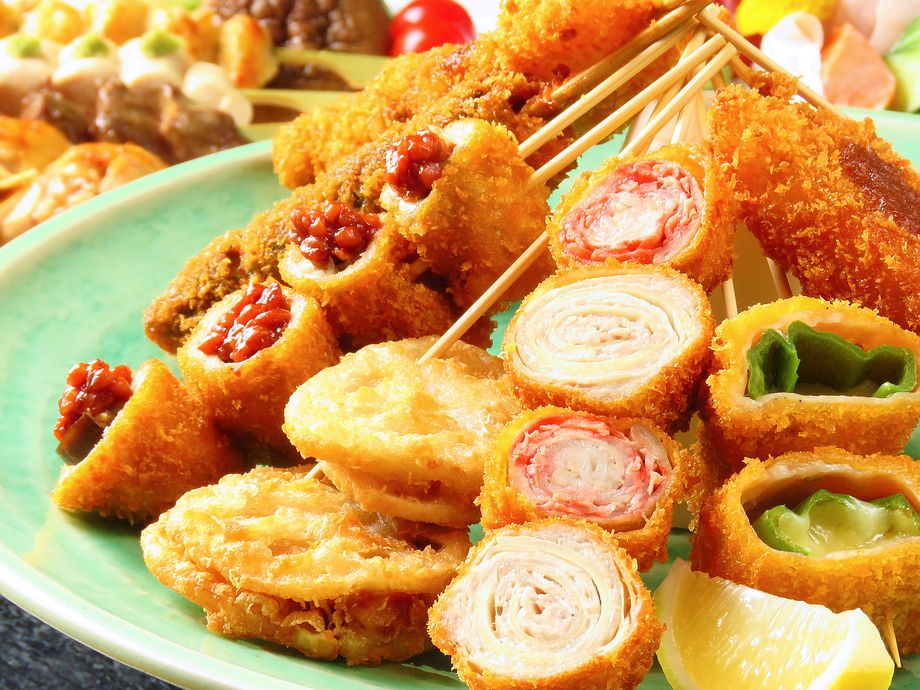 串揚げの盛り合わせ　8本