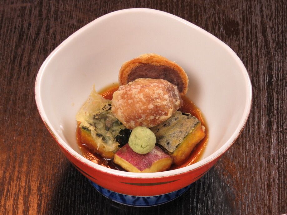 薄皮饅頭の揚げ出し