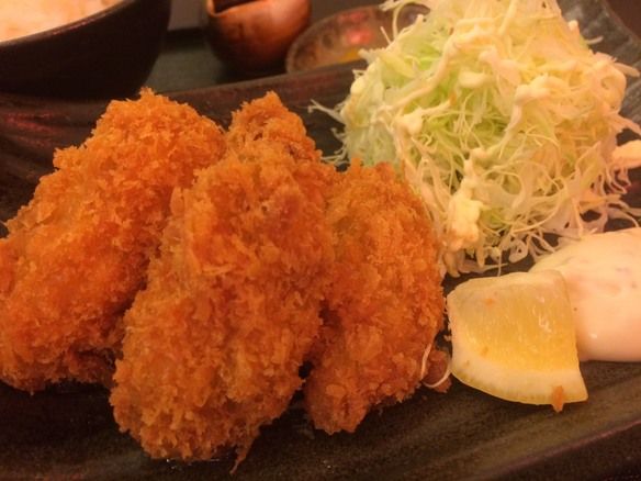 日替わりカキフライ定食