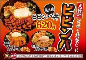 炭火焼ビビンバ・そぼろビビンバ・チャーシュービビンバ