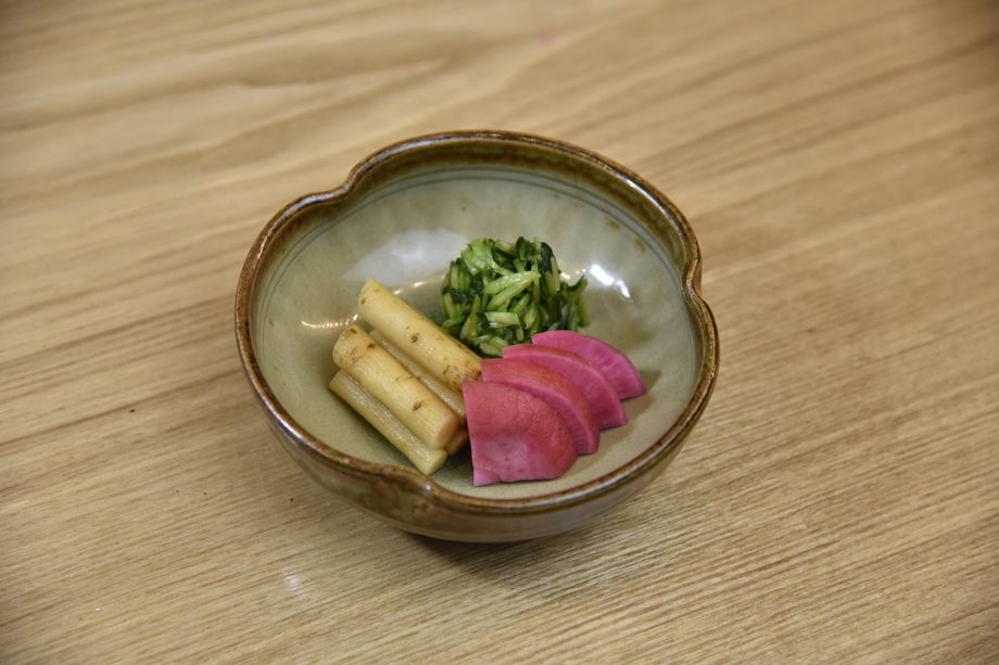 お新香盛り合わせ（500円）