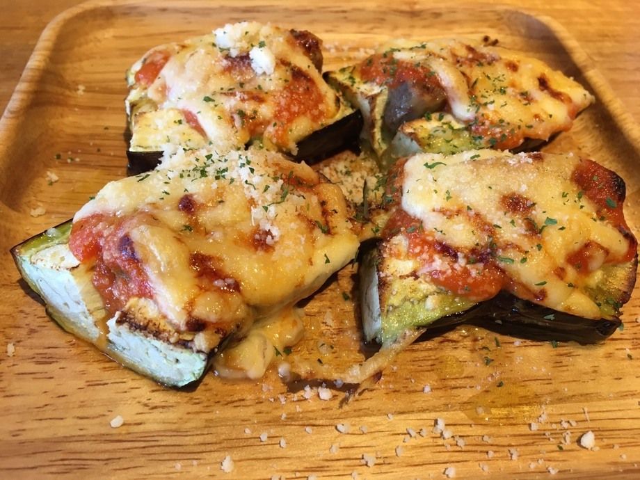 ナスビのチーズたっぷりオーブン焼き(6月)