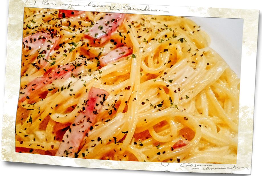 自家製ベーコンのスパゲッティカルボナーラ