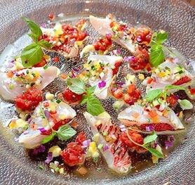 "本日入荷" 海の恵みの彩りカルパッチョ