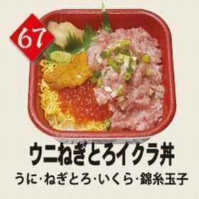６７ウニねぎとろイクラ丼