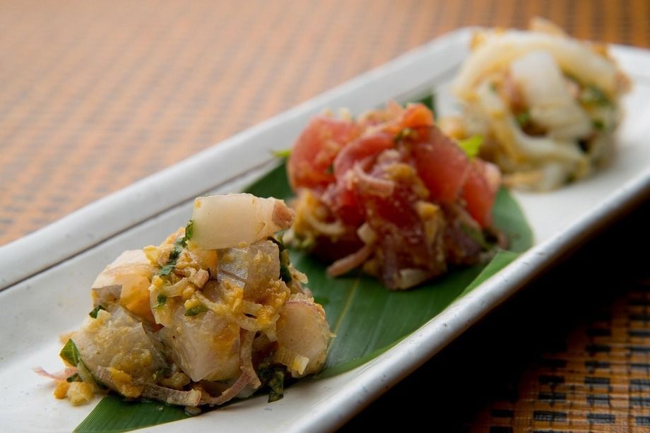 なめろう 三種盛り（780円）