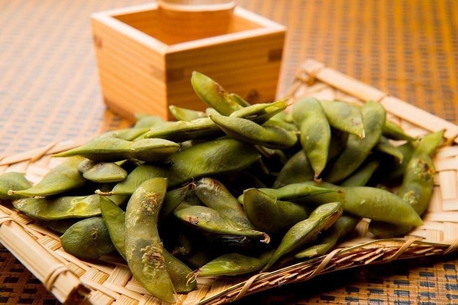 釜焼き枝豆（390円）