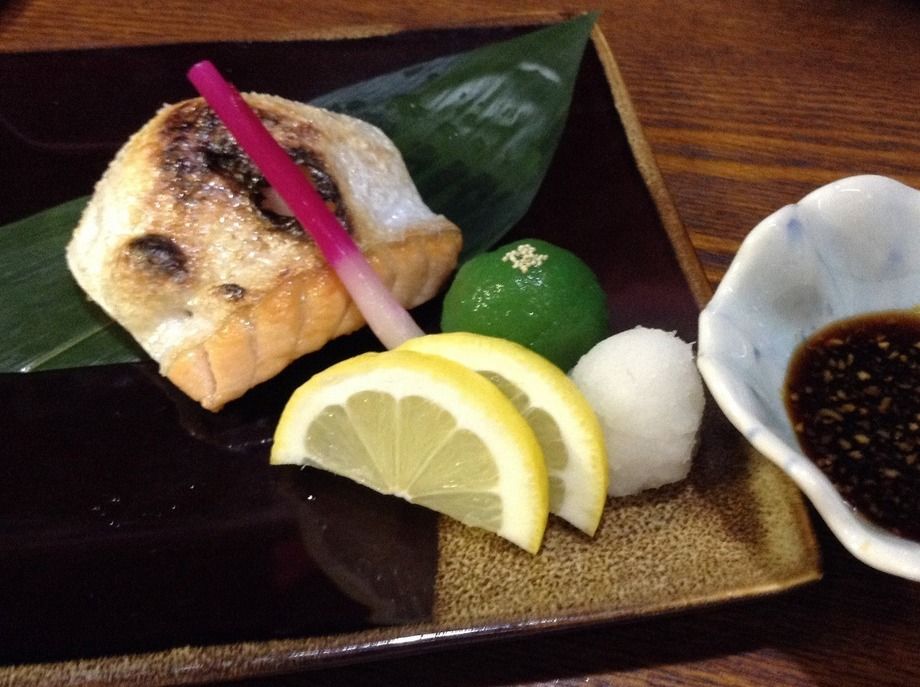 焼きハラス汐胡麻焼き（550円）