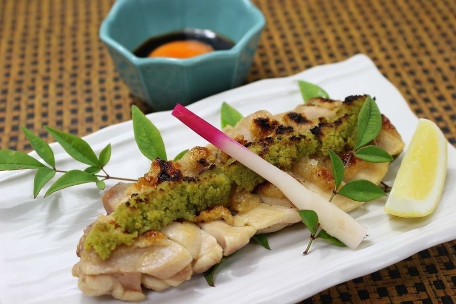 紀州梅鶏の山葵焼き（700円）