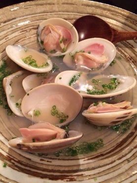 地蛤の酒蒸し（仕入れによりない場合もございます）