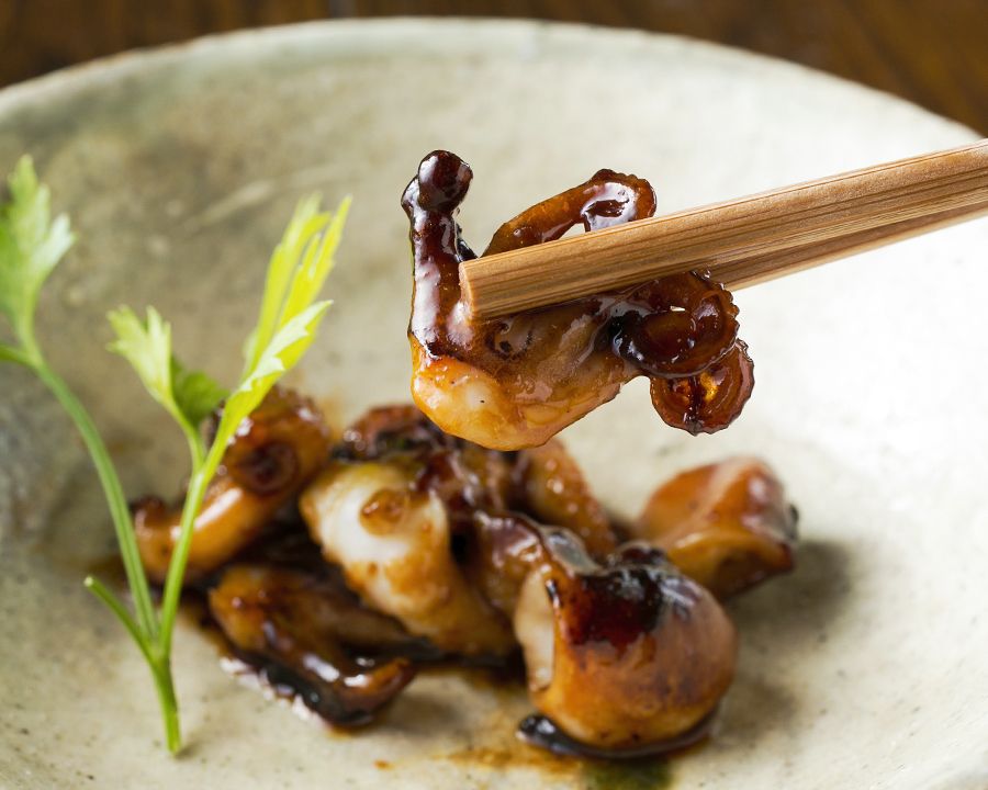 イイダコの炒め煮（ー）