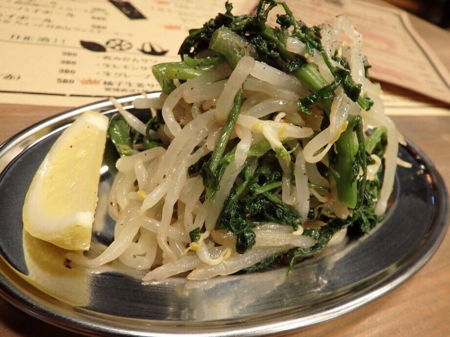 もやしとクレソンのナムル