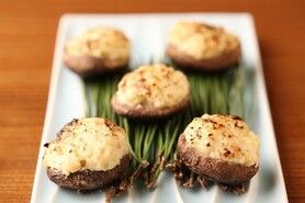 焼き椎茸のクリームチーズ詰め