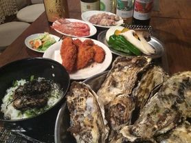 (2日前予約)毎日やってます焼き牡蠣食べ放題コース〈全7品〉宴会・飲み会・歓迎会