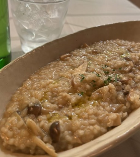 ポルチーニとキノコのリゾット