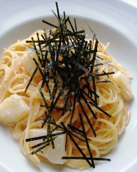 明太子とじゃがいものクリームソース スパゲッティ