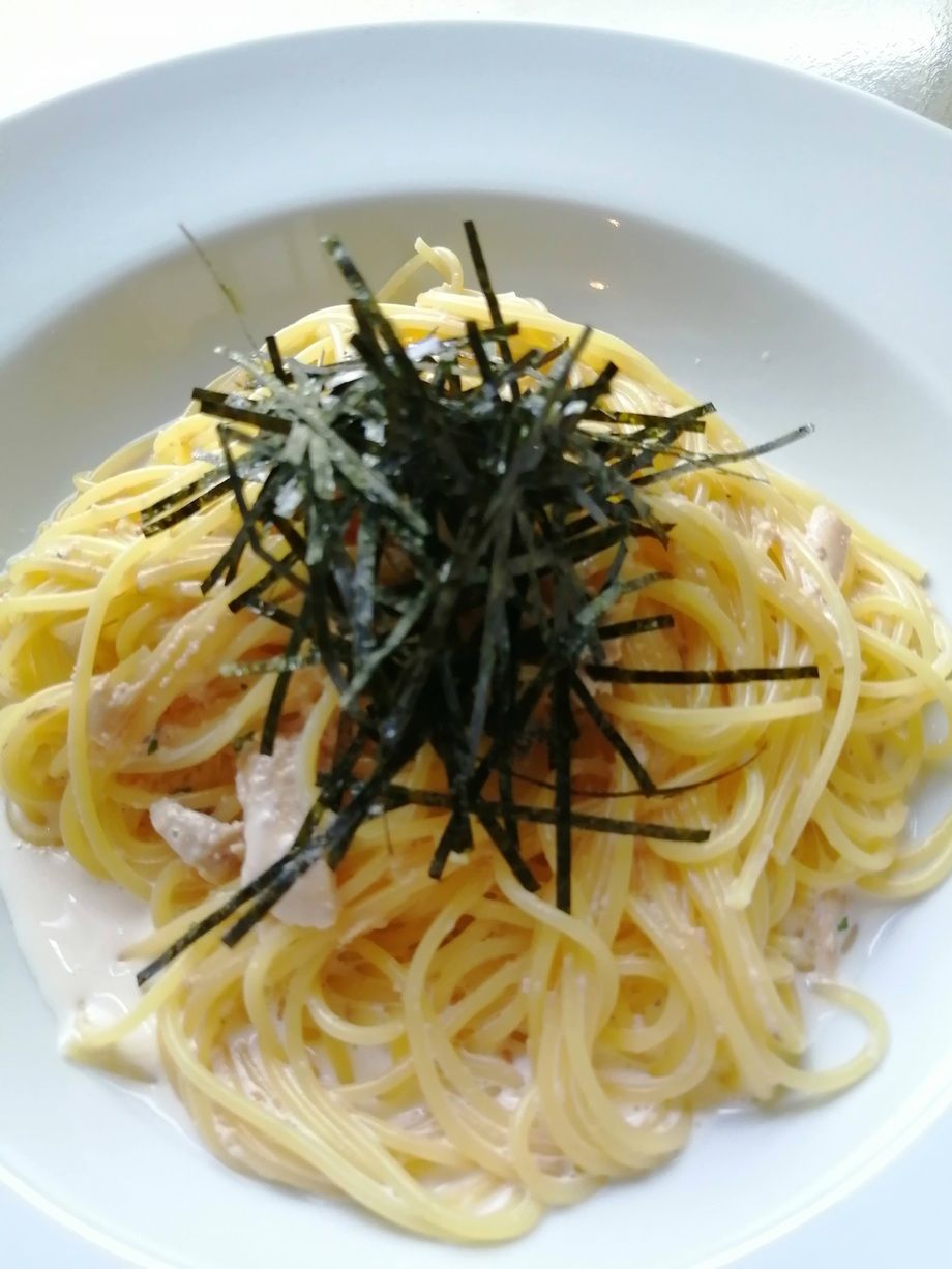 明太子とキノコのペペロンチーノスパゲッティ