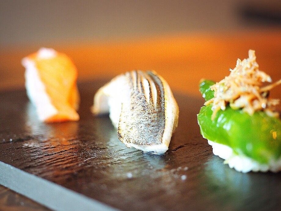 【今月の握り】秋刀魚のにぎり（320円）