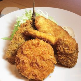 アジフライ入り 海鮮ミックス定食