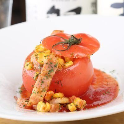 丸ごとトマトのベーコン炒め