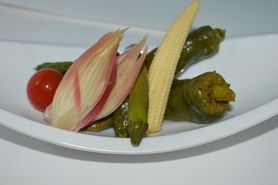 自家製ピクルス【青唐辛子とミョウガとミニトマト】