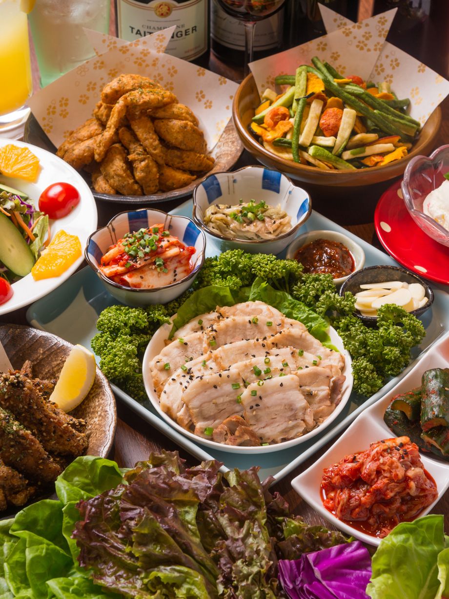 【宴会用ヘルシーポッサムコース】2時間飲み放題付き《全8品》3980円飲み会・女子会・二次会