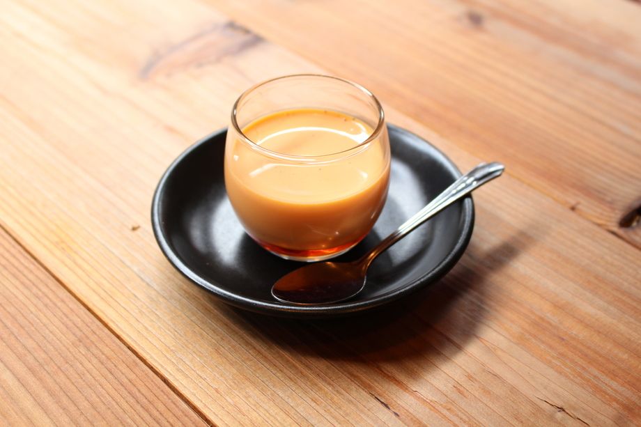 濃厚 大人のプリン　～辛口日本酒をかけて～