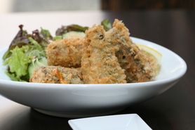 目黒のさんま　梅肉揚げ