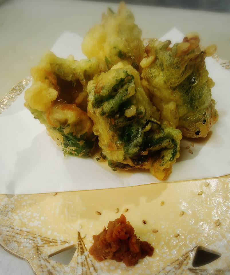 目黒のさんま　のりと大葉天