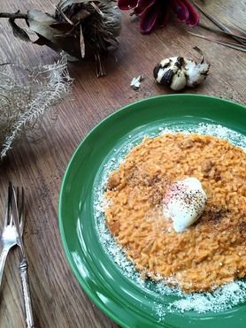 チキンカレーリゾット　〜温玉のせ〜