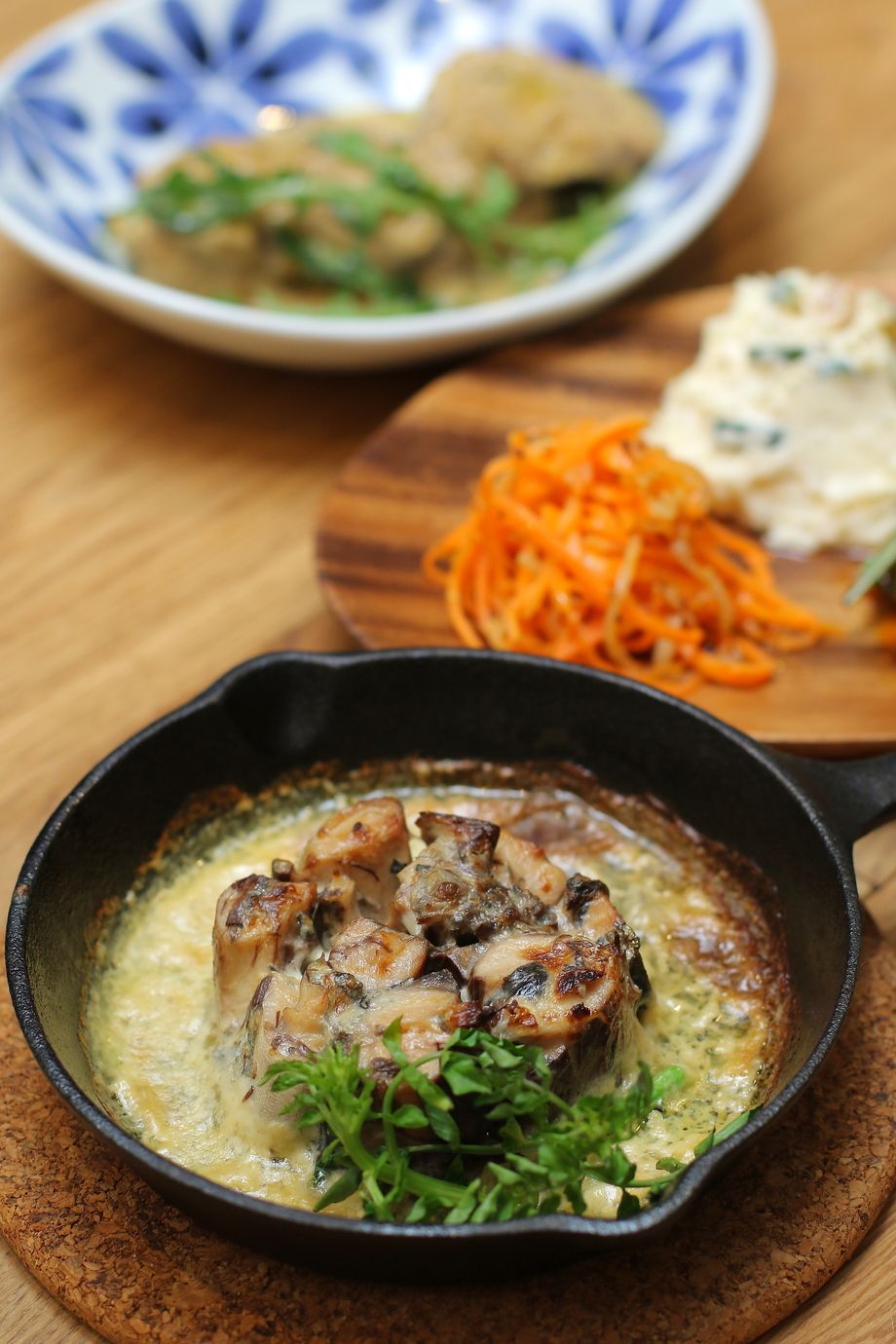 金華サバのブルーチーズ焼き