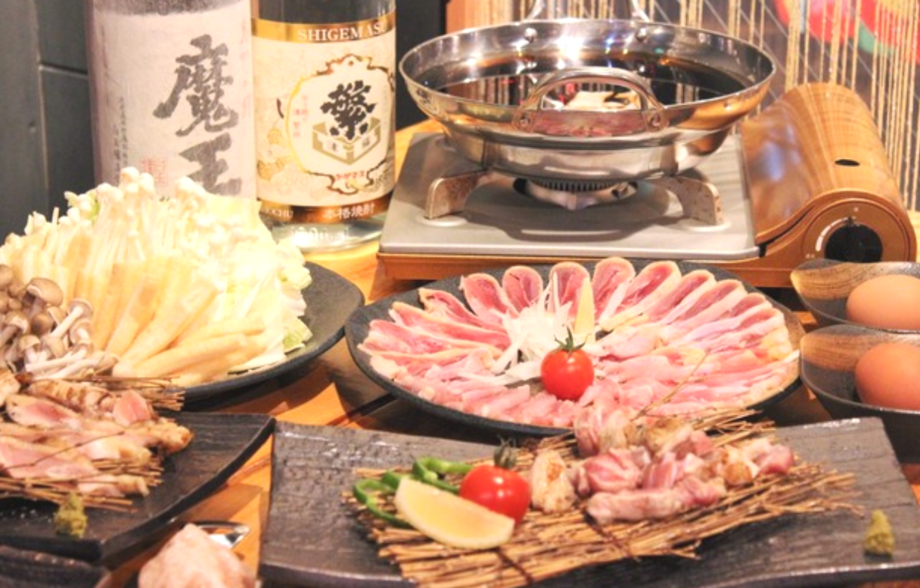 地頭鶏コース　飲み放題付き