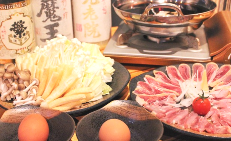 地鶏(地頭鶏)　すきしゃぶ　一人前