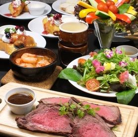 【日～木限定】2名～OK!!ティーズ女子会★3H飲放付チーズフォンデュも楽しめる全5品⇒2980円!!