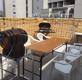 1日1組限定【テラス×BBQ×貸切】手ぶらでBBQ☆生ビール飲放3h⇒2500円★2名～最大20名迄着席可