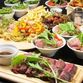 1日3組限定★『日～木限定』2H飲放付5品ハラミステーキも付いたニコニココース⇒2500円(税抜)