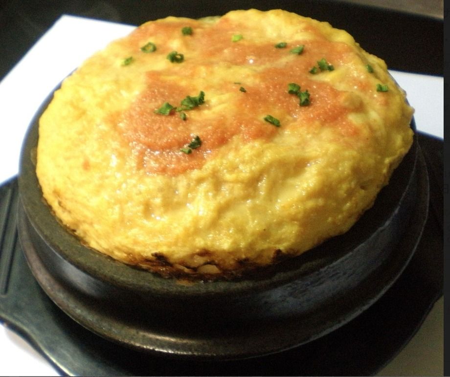 明太子ゲランチム（韓国風の卵焼き）