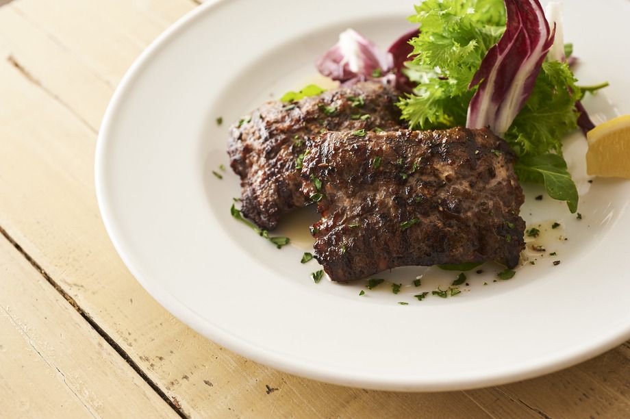 自家製ソーセージのグリルOr鮪のはちのみのスコッタディートOrトリッパのトマト煮（1,250円）