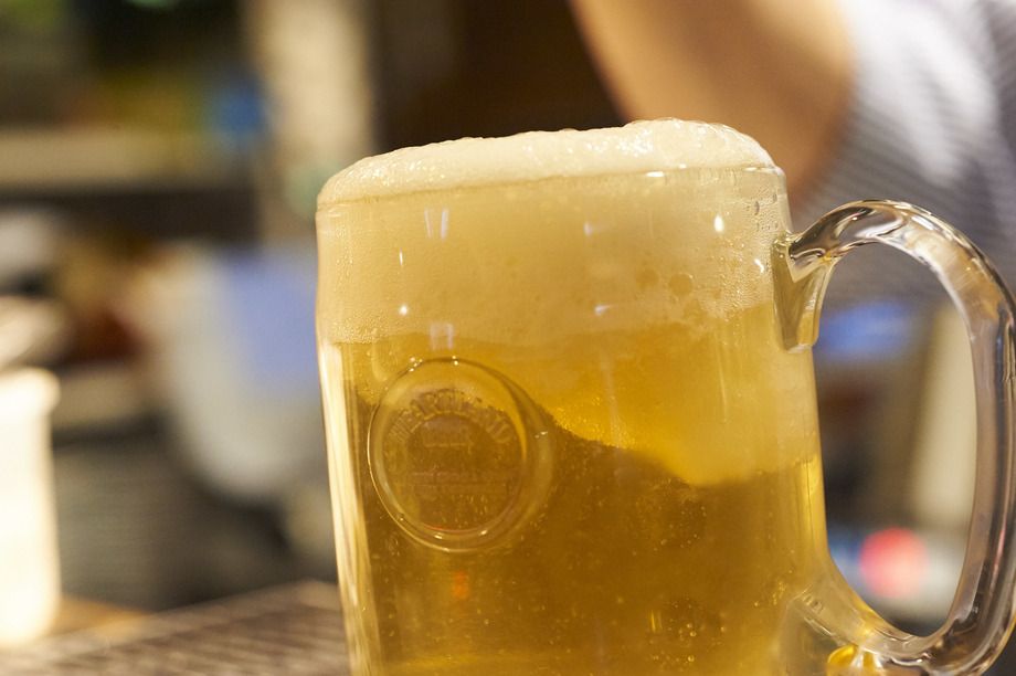 自家製レモンのグラニテハートランド生ビール（700円）