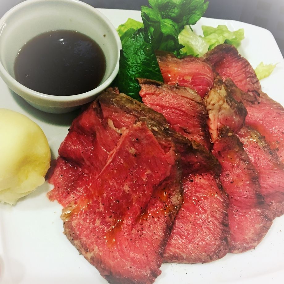 ランプ肉で作った、自家製ローストビーフ