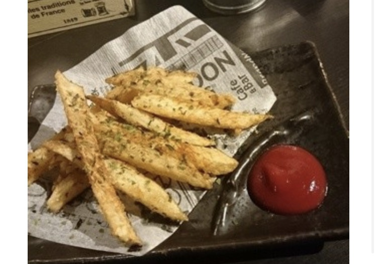 長芋でポテトフライ