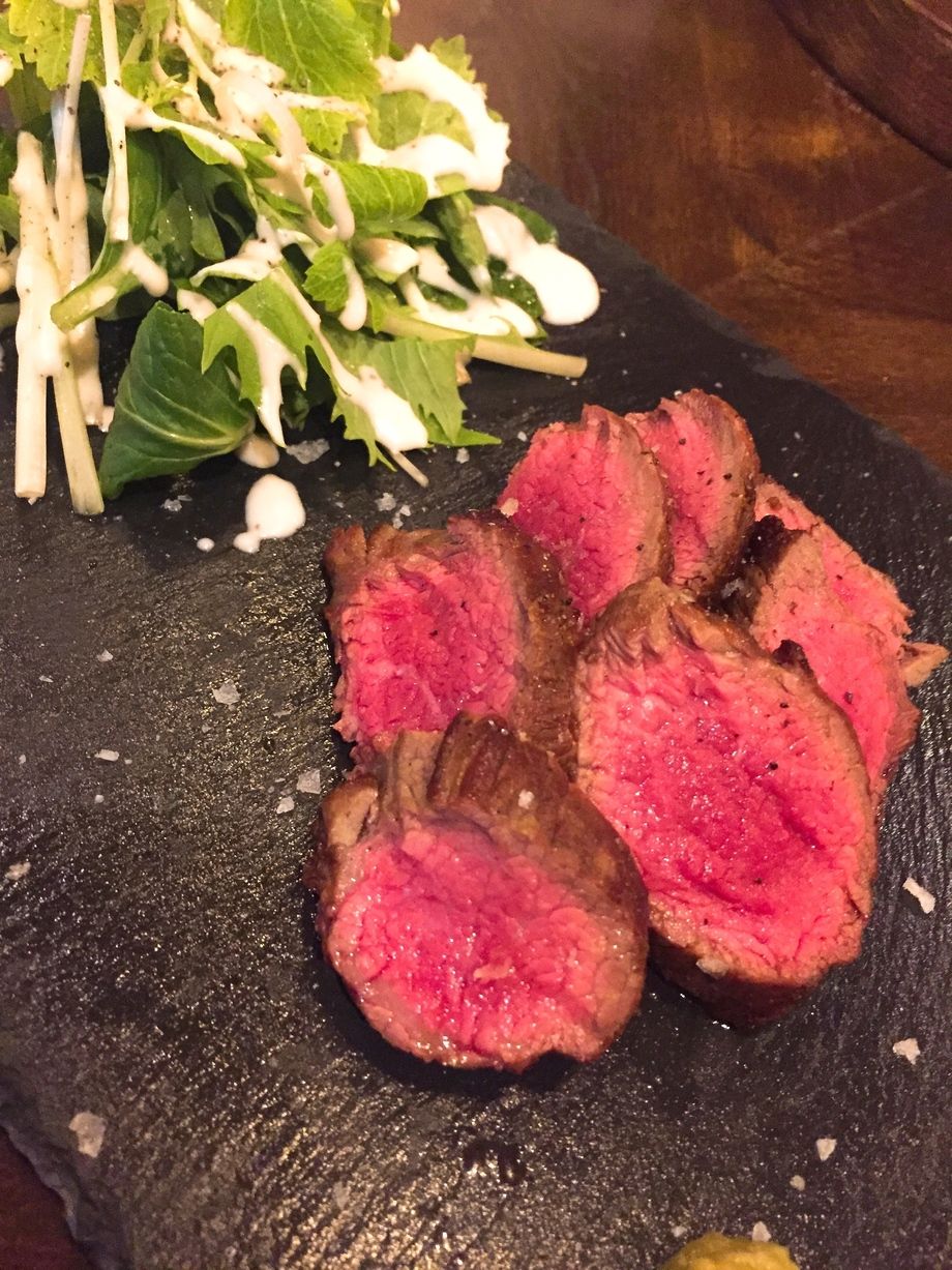 牛の赤身ステーキ　