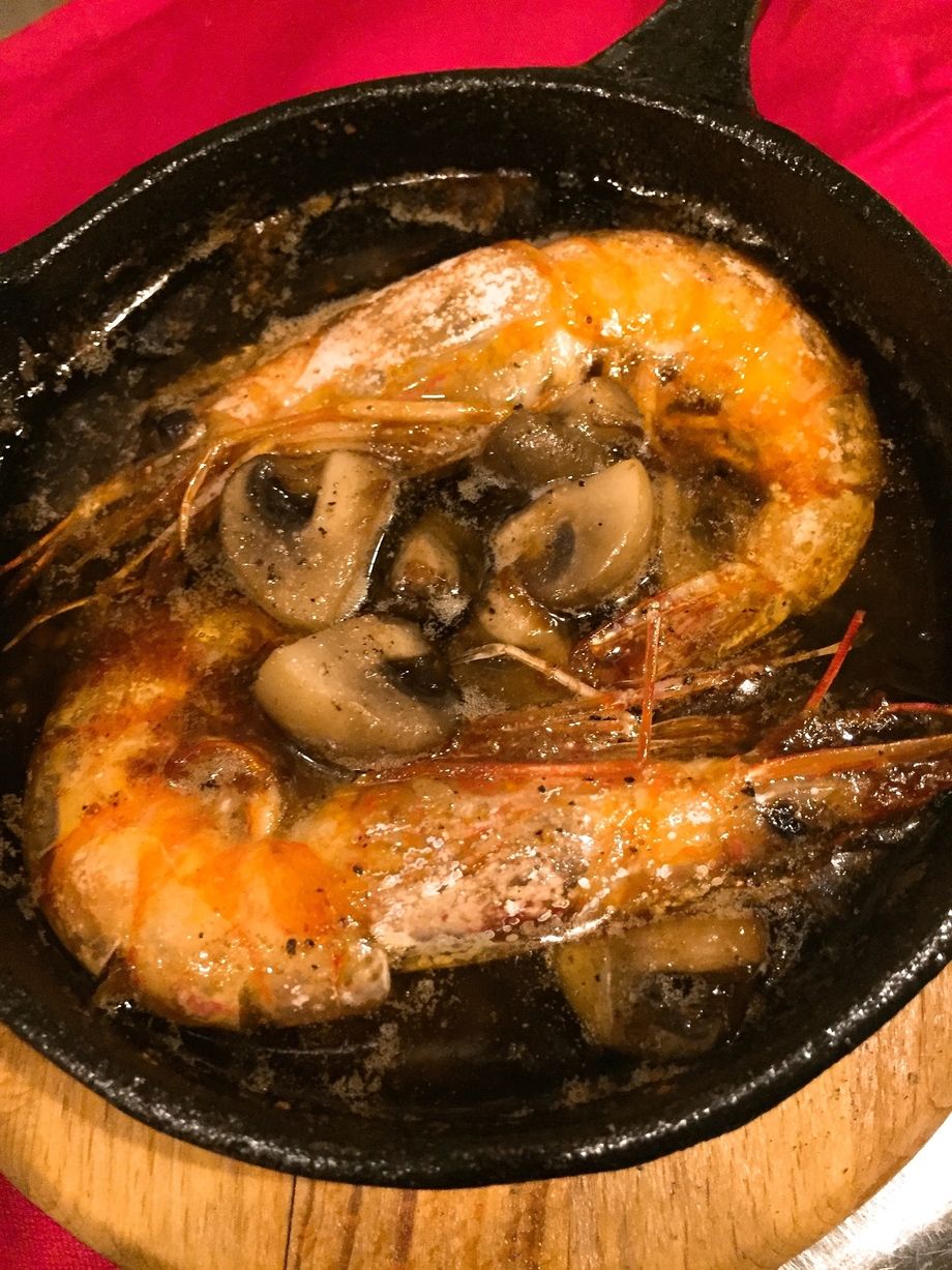 エビとキノコのチュプチュプ