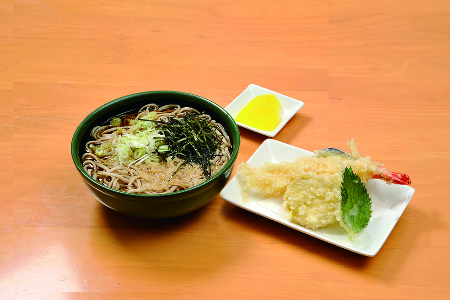 海老天盛と田舎かけそばのセット（1,000）