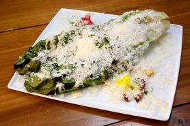 チーズたっぷり～焼きロメインレタスのシーザーサラダ