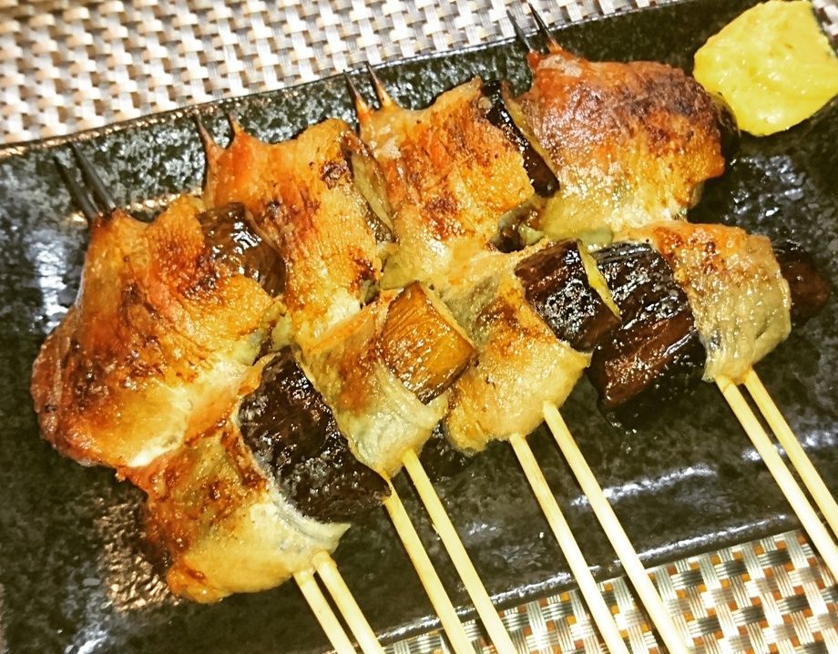 なす豚バラ巻き（150円）