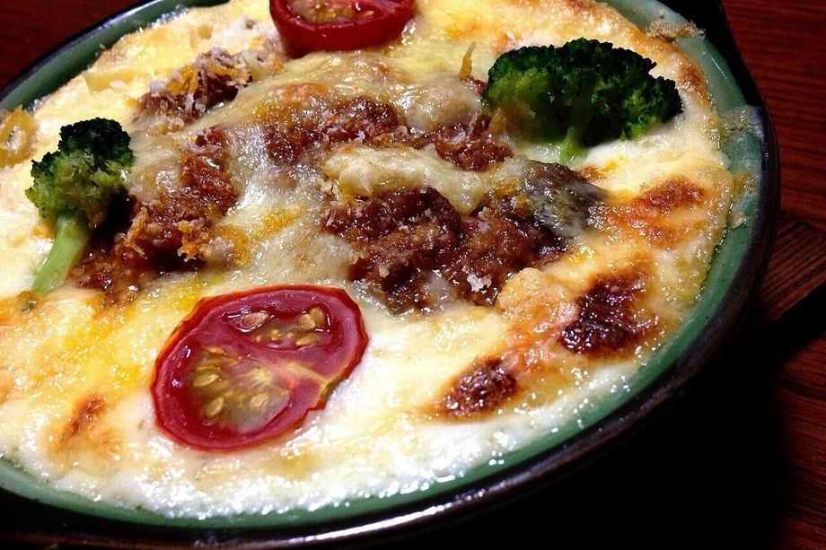 茄子とミートのパスタグラタン（670）